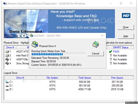 lifeguard hard drive test|western digital data lifeguard test.